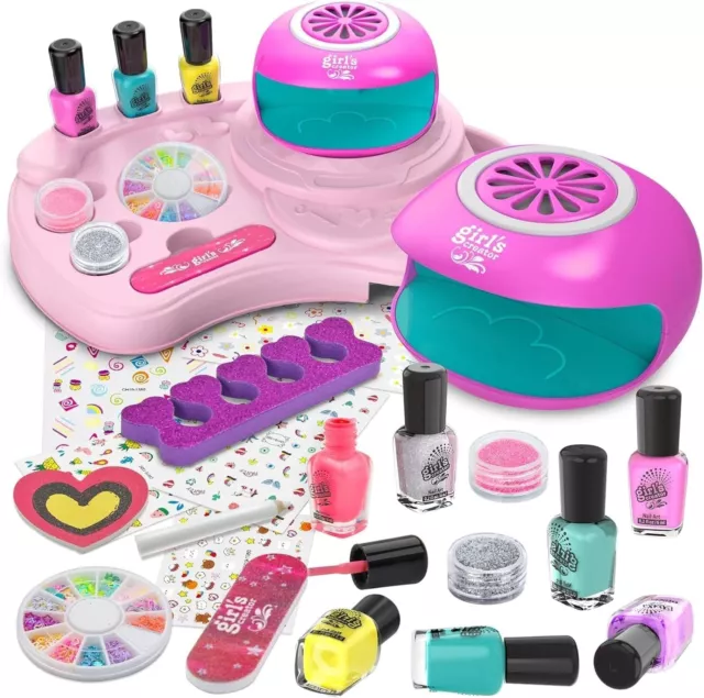 ✨ Nagelstudio Kinder Mädchen, ✨ Geschenk Nagellack, Schminke Set Weihnachten ✨