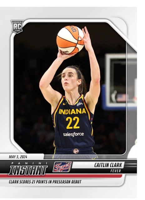 2024 PANINI INSTANT WNBA Caitlin Clark RC ROOKIE FEVER PRESALE - Gioco