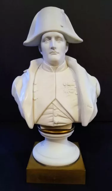 SEVRES BISQUE PORCELAIN BUST OF NAPOLEON BONAPARTE 19th century France Excellent