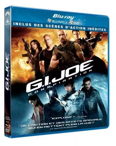 Blu Ray + Dvd - G.i Joe, Conspiration / Dwayne Johnson, Bruce Willis, Paramount