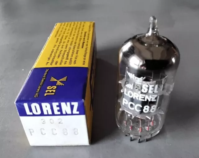 1x Lorenz PCC88 (6DJ8 6922, E88CC,  cca) Röhre NEW/NIB, vintage Audio Tube