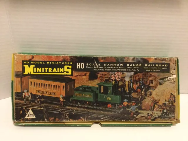 Vtg Ahm Miniatures Minitrains. Western Union Pacific Ho Scale Narrow Gauge.