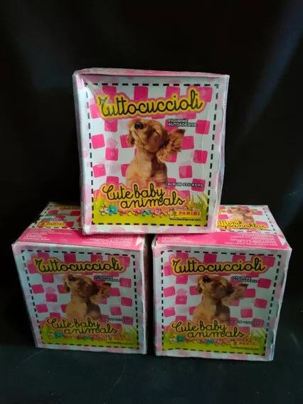 Panini Cute Baby Animals Factory Sealed Sticker Box ( 50 Sticker Packs ) 3