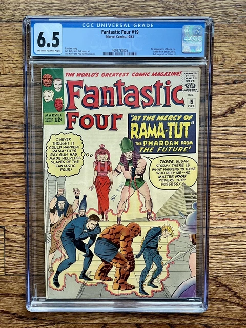Fantastic Four #19 Cgc 6.5 1St Appearance Rama-Tut Aka Kang The Conqueror Ow/W