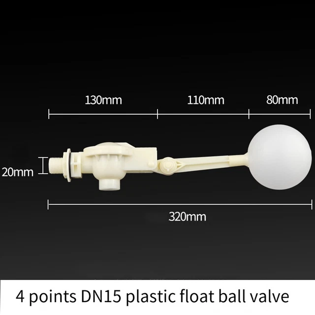 ABS PLASTIC FLOAT Valve for Water Tanks/Towers Efficient Water Level