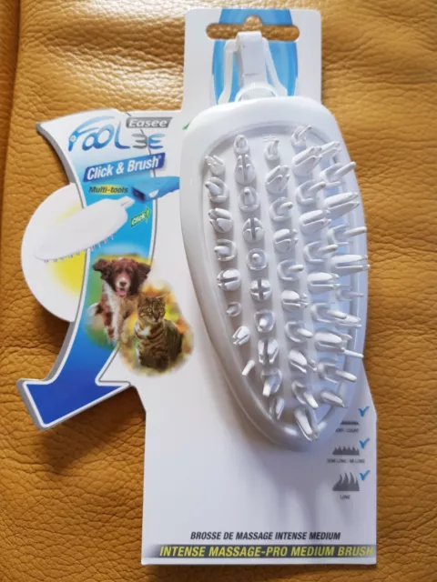 Brosse de massage intense médium pour Foolee Easee Click & Brush