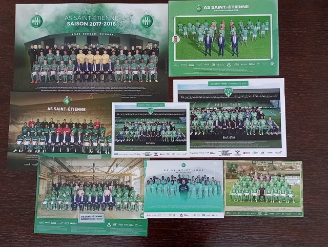 TOILE POSTER PHOTO IMAGE FOOT PANINI ÉQUIPE ASSE SAINT ÉTIENNE 1976