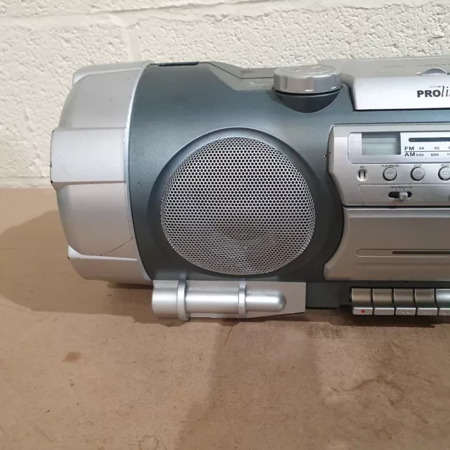 Proline BM2 Grey & Silver 25W AM/FM Radio Powered Woofer CD/MP3 System For Parts 3