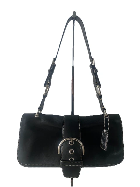バッグ Coach Soho Shoulder bag Signature Black バッグ Coach Soho Shoulder bag Signature Black Coach Soho