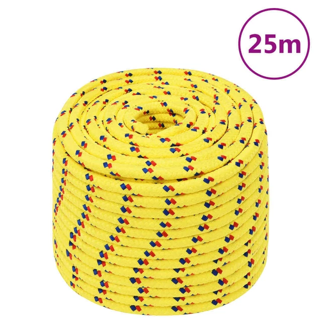 Vidaxl Corda Nautica Gialla 14 mm 25 m in Polipropilene
