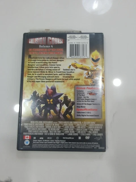 POWER RANGERS Dino Thunder Vol 4: Collision Course (DVD 2004) $24 POWER RANGERS Dino Thunder Vol 4: Collision Course (DVD 2004) $24