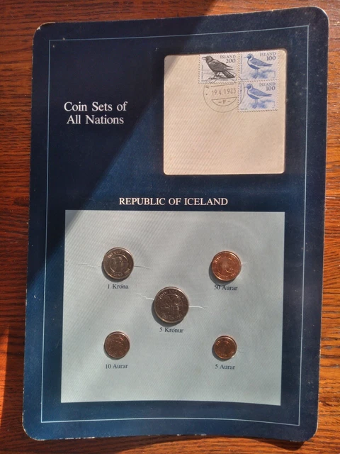 Coin Set all Nations/Republic of Iceland 1983