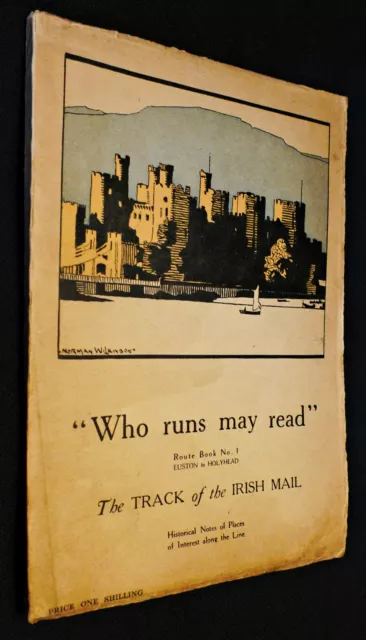 LMS Route Book No.1 The Track of the Irish Mail Euston to Holyhead - E.Vale 1930