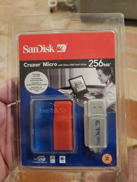 SanDisk 256MB Cruzer Micro Flash Drive - 256 MB - USB - NEW RARE SDCZ4-256-A10