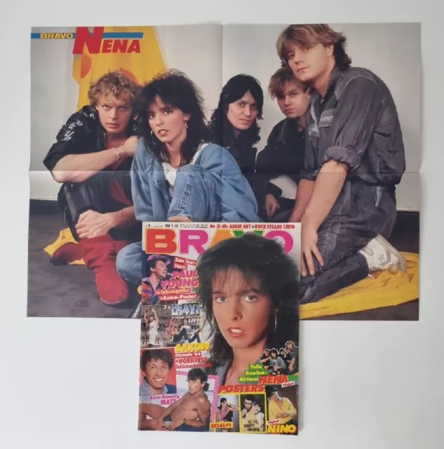 Bravo 8 Vom 16.2.1984 NENA ~ Komplett mit Nena Superposter (D1075)