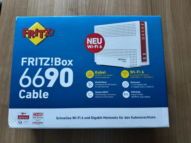 AVM FRITZ!BOX 6690 Cable WLAN Router mit Modem - Weiß EUR 196,00 ...
