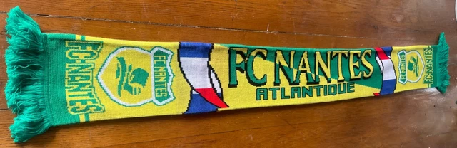 Écharpe FC Nantes Vintage – Jaune Et Vert – Supporters Allez Nantes