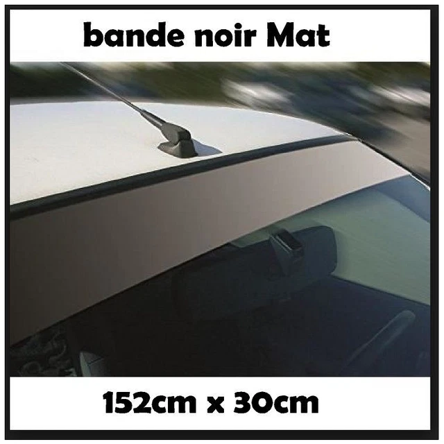 Bande Pare-Soleil BMW MOTORSPORT Finition Brillant Bande Noir Texte