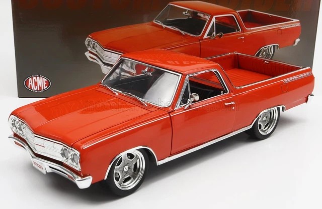Acme Chevrolet El Camino Ss Custom Cruiser Pick-Up 1965 Orange - 1:18