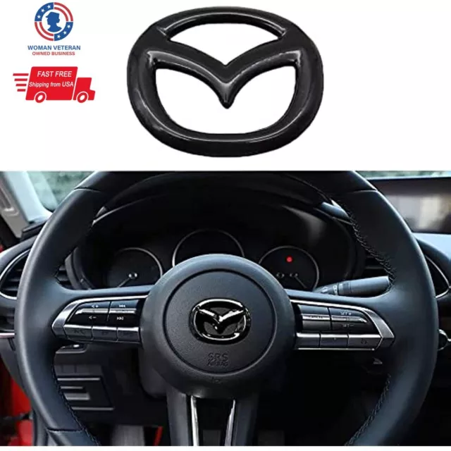 Car Steering Wheel Emblem Logo Badge Decal Sticker for Mazda 3 6 CX-3 CX-5 CX-10