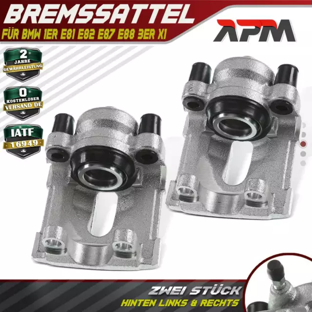 2x Bremssattel hinten L+R für BMW 1er E81 E87 E88 E82 3er E90 E93 E92 E91 X1 E84