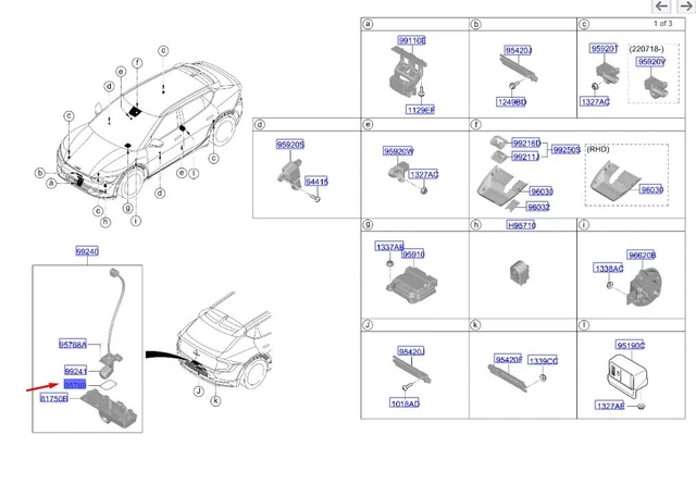 KIA EV6 CV Rear View Camera Silicon Packing 99246CV000 NEW GENUINE £16. ...