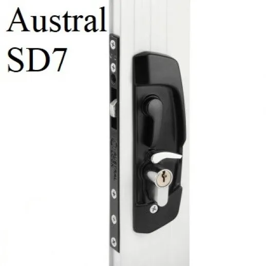 Sliding security screen door lock AUSTRAL SD7 *With or Without Keyed Cylider*