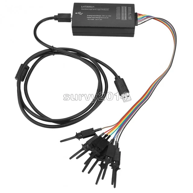 LHT00SU1 analizzatore logico dell'oscilloscopio virtuale I2C SPI CAN Uart generatore di segnale completo con frequenza di campionamento massima di 16MHz 7 LHT00SU1 analizzatore logico dell'oscilloscopio virtuale I2C SPI CAN Uart generatore di segnale completo con frequenza di campionamento massima di 16MHz 7