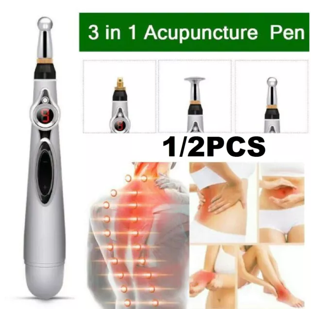 Electronic Pulse Analgesia Pen Body Pain Relief Acupuncture Point Massage Pen AU