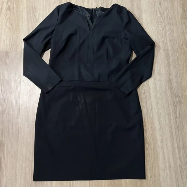Boss Hugo Boss Women’s Wool Blend Sheath Dress Black US 12