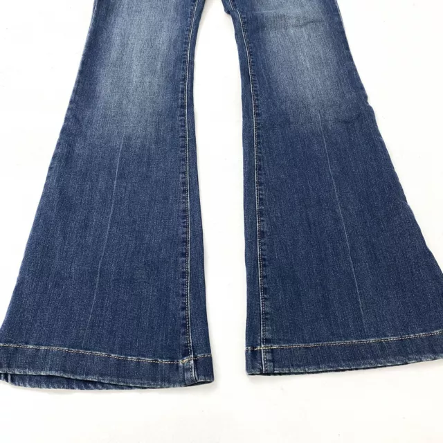 SOFIA JEANS WOMENS Size 8 Melisa High Rise Pull On Flare Jeans Medium ...