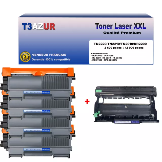 Kit Tambour+Toner compatibles pour Brother MFC L2730DW, MFC