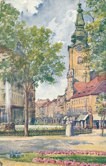 AK aus Graz, Bismarckplatz und Herrengasse, Steiermark   (A9)