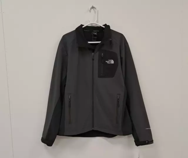 The North Face Apex Grey & Black Soft Shell Jacket Size L