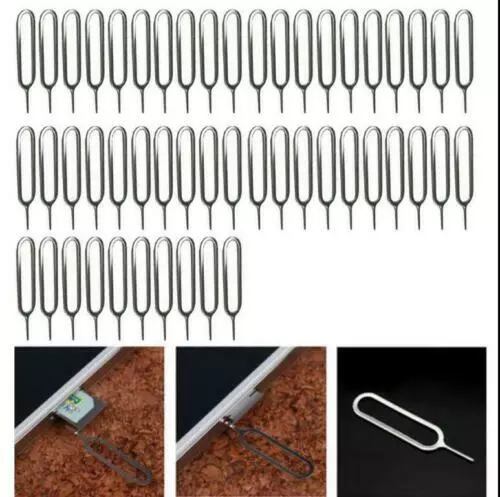 100 Pcs Sim Card Tray Ejector Eject Pin Key Removal Tool For iPhone Apple Phone