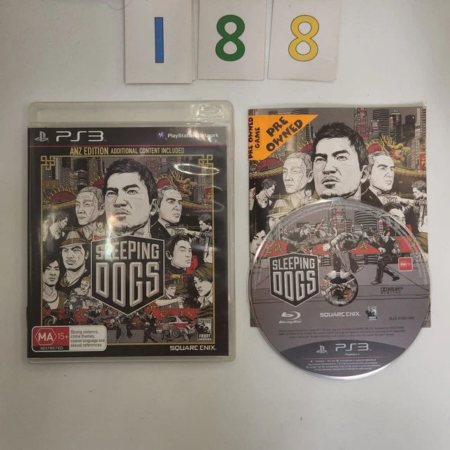 Sleeping Dogs PS3 Playstation 3 Game + Manual o188