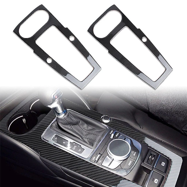 CARBON FIBER CENTER Console Gear Shift Panel Frame Cover For Audi A3 ...