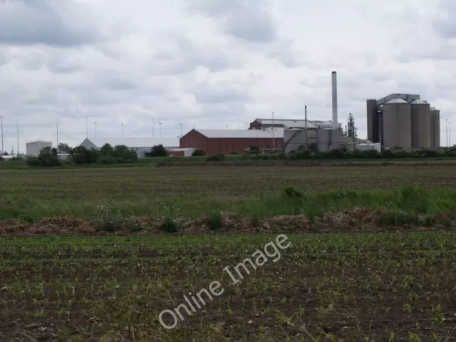 Photo 6x4 Fields on Potterhanworth Fen Bardney With Sugar Factory beyond  c2011