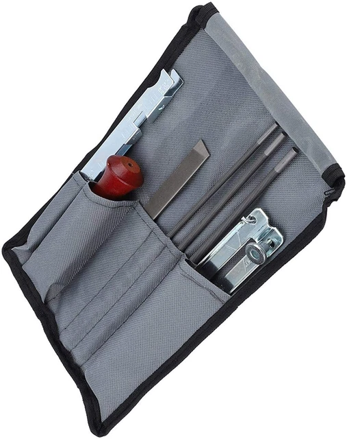 CHAINSAW CHAIN FILES Guide Kit Flat 3/16" Depth Gauge Sharpening For ...
