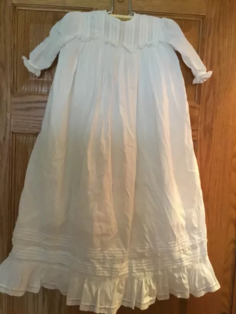 VTG Christening Gown, Slip, Pantaloons, Booties for Antique or VTG Doll