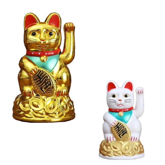 Feliz gato Ekoration para oficina en casa regalos de cumpleaños Gold Fortune