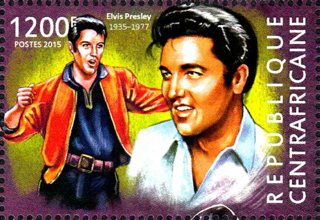 MNH Elvis Presley Sänger Usa Musik Schauspieler Tv Kino Legende Star Rock / 136