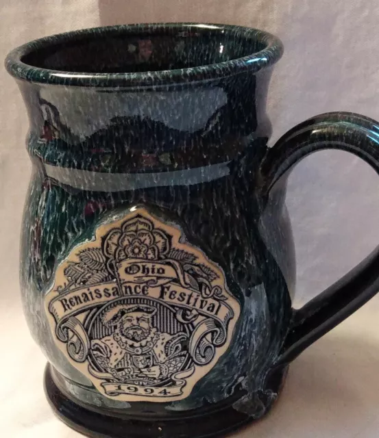 1994 Ohio Renaissance Festival Studio Art Pottery Beer Mug MINT Condition