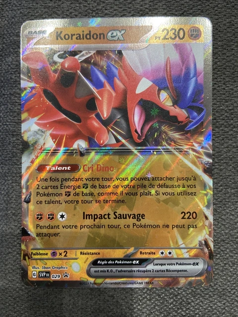 Lotto 2 Carte Pokémon Scarlatto E Violetto: Miraidon Ex (SVP028) E Koraidon Ex (SVP029) Black Star Promo