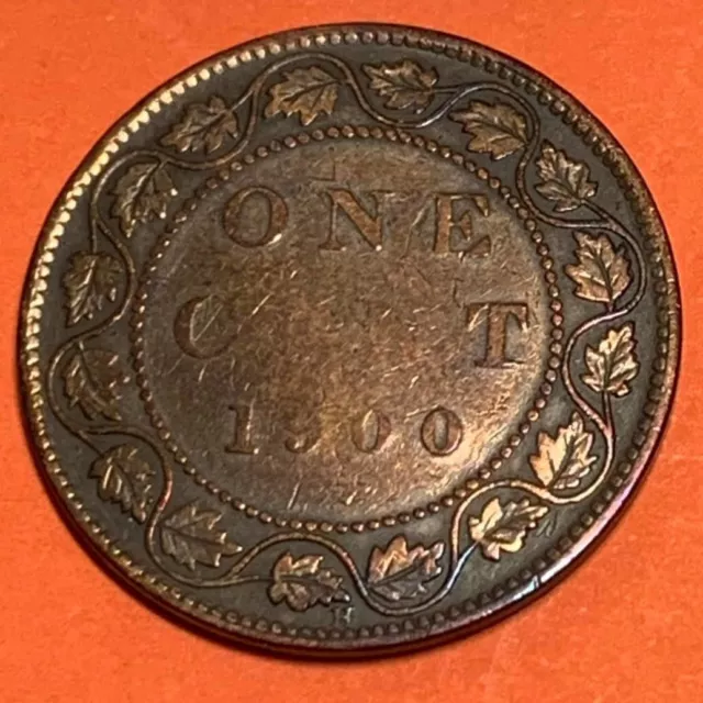 1900 H Canada 1 one cent large penny - COMBINED SHIPPING - C1-403