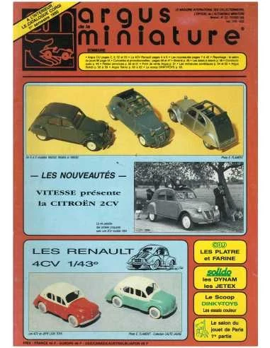 Lot De 4 Revues Argus De La Miniature 1982 – Pour Collectionneurs De Petites Voitures !