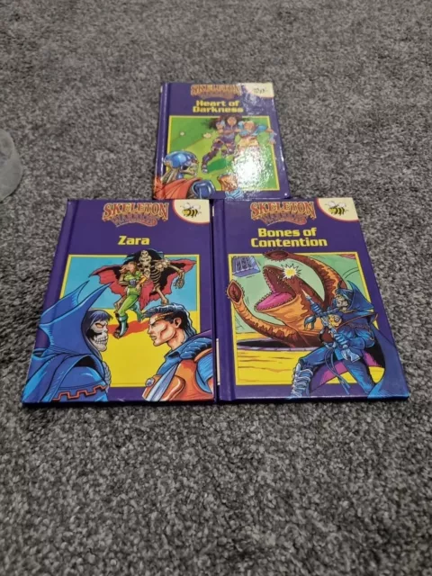 Skeleton Warriors buzz books small hardback x 3 from 1995 DISCOUNTS AVAILABLE