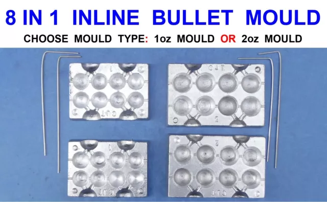 BALL FISHING LEAD Mould 10-15-20-25-30-40g Lead Mold Weights & Sinkers  £40.80 - PicClick UK