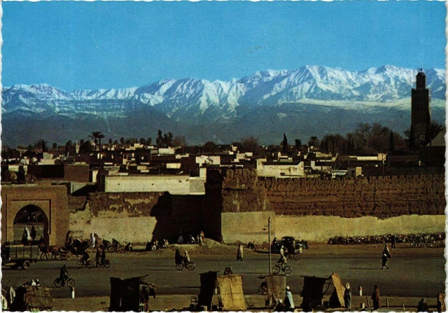 CPM Marrakech - The Walls and the Grand Atlas MOROC (880615)