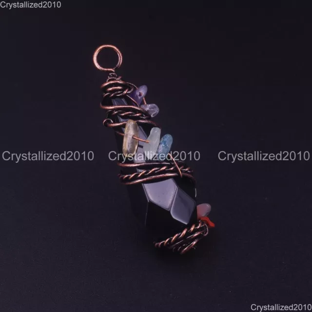 Natural Gemstones Faceted Teardrop Twisted Line Chip Healing Reiki Pendant Beads